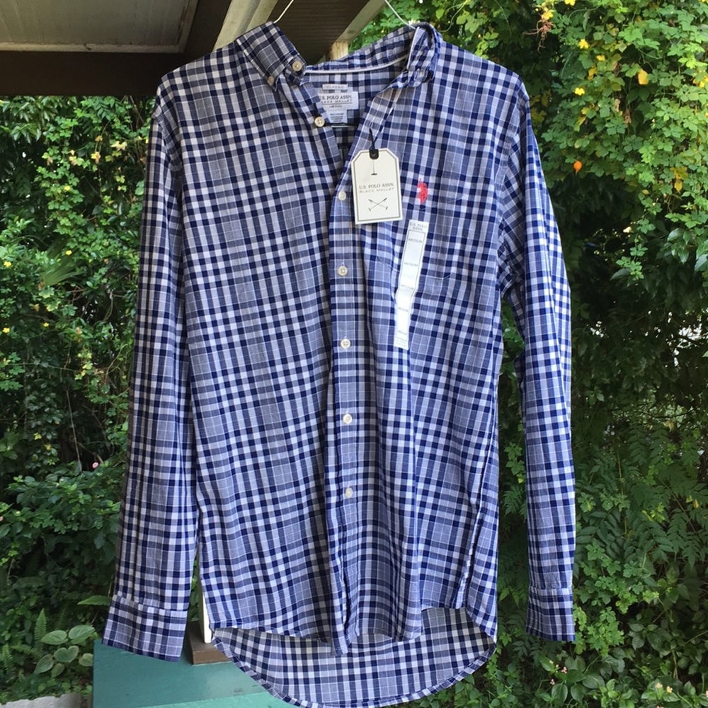 U.S. Polo Assn. Black Mallet plaid shirt